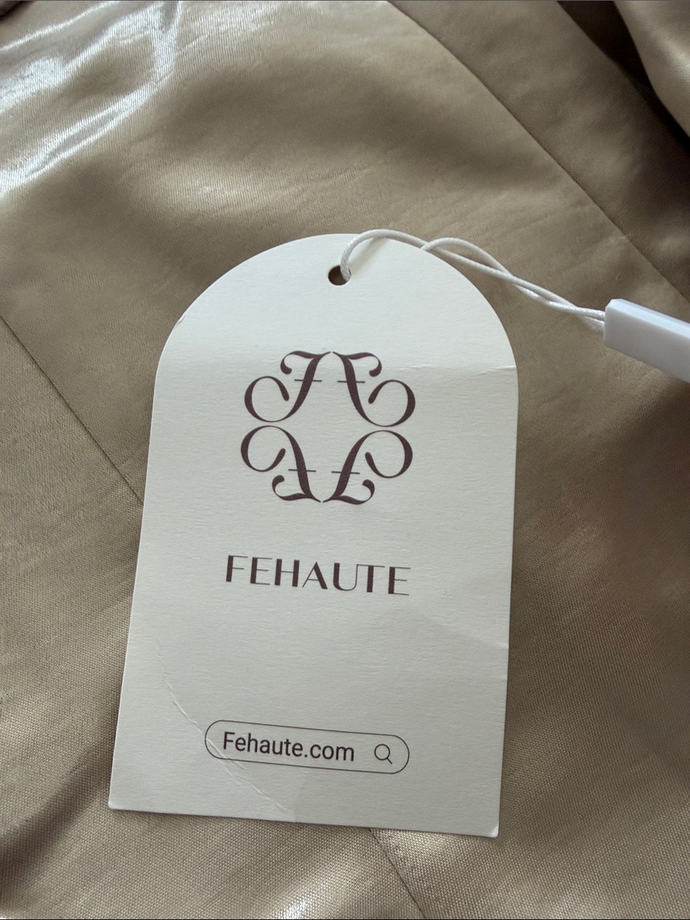 Asymmetric One-Shoulder Satin Dress in Champagne Gold special occasion dress. - Picture 2 of 3